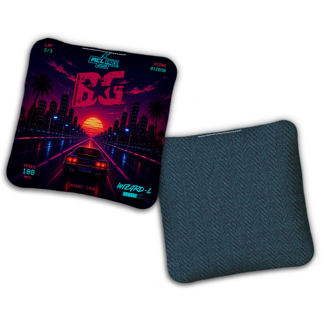 2026 BG Multiple Bag Models "Retro Games" - ACL Pro Stamped Cornhole Bags - SET OF 4 BAGS