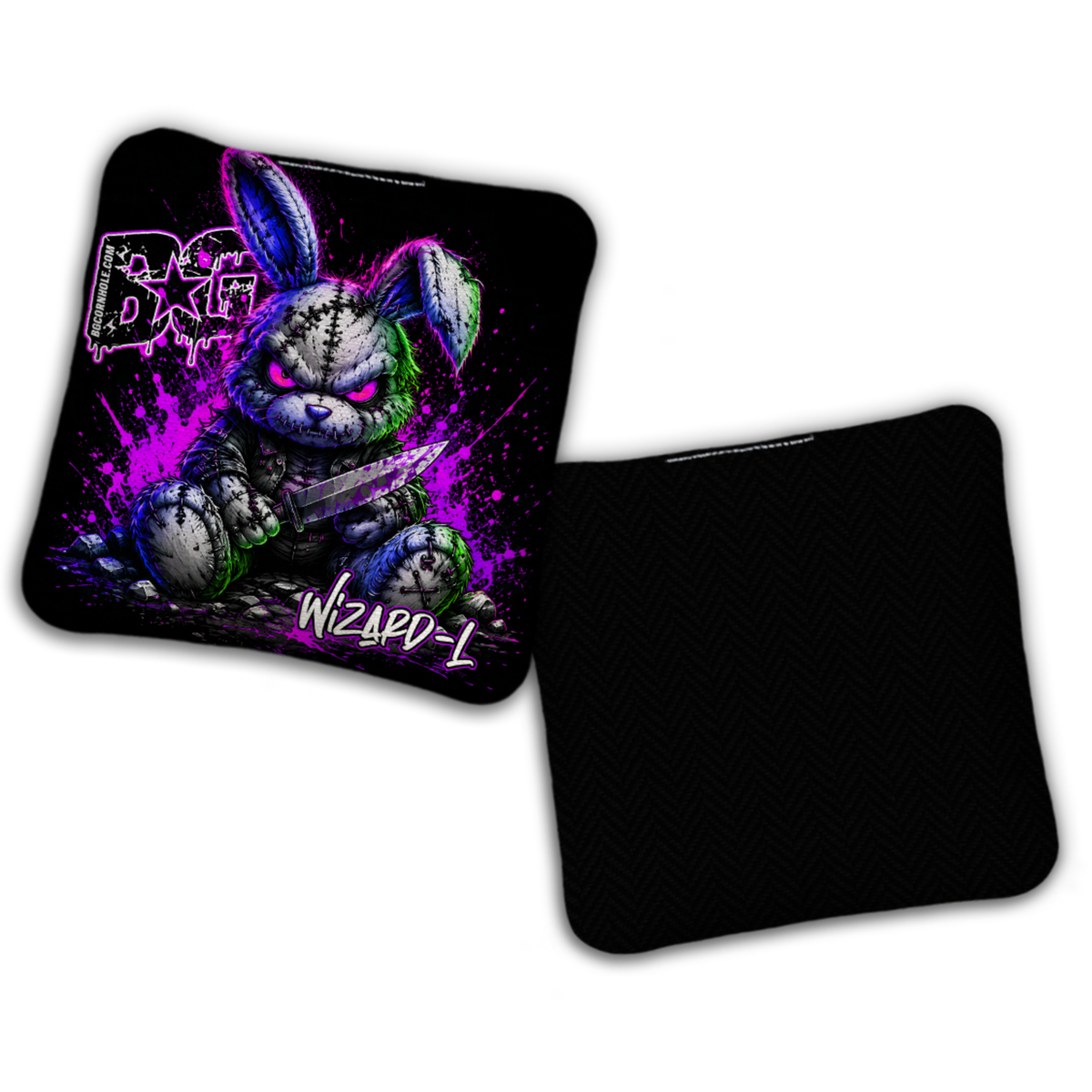 UNSTAMPED - BG Multiple Bag Models "BAD BUNNY" - Cornhole Bags - SET OF 4 BAGS