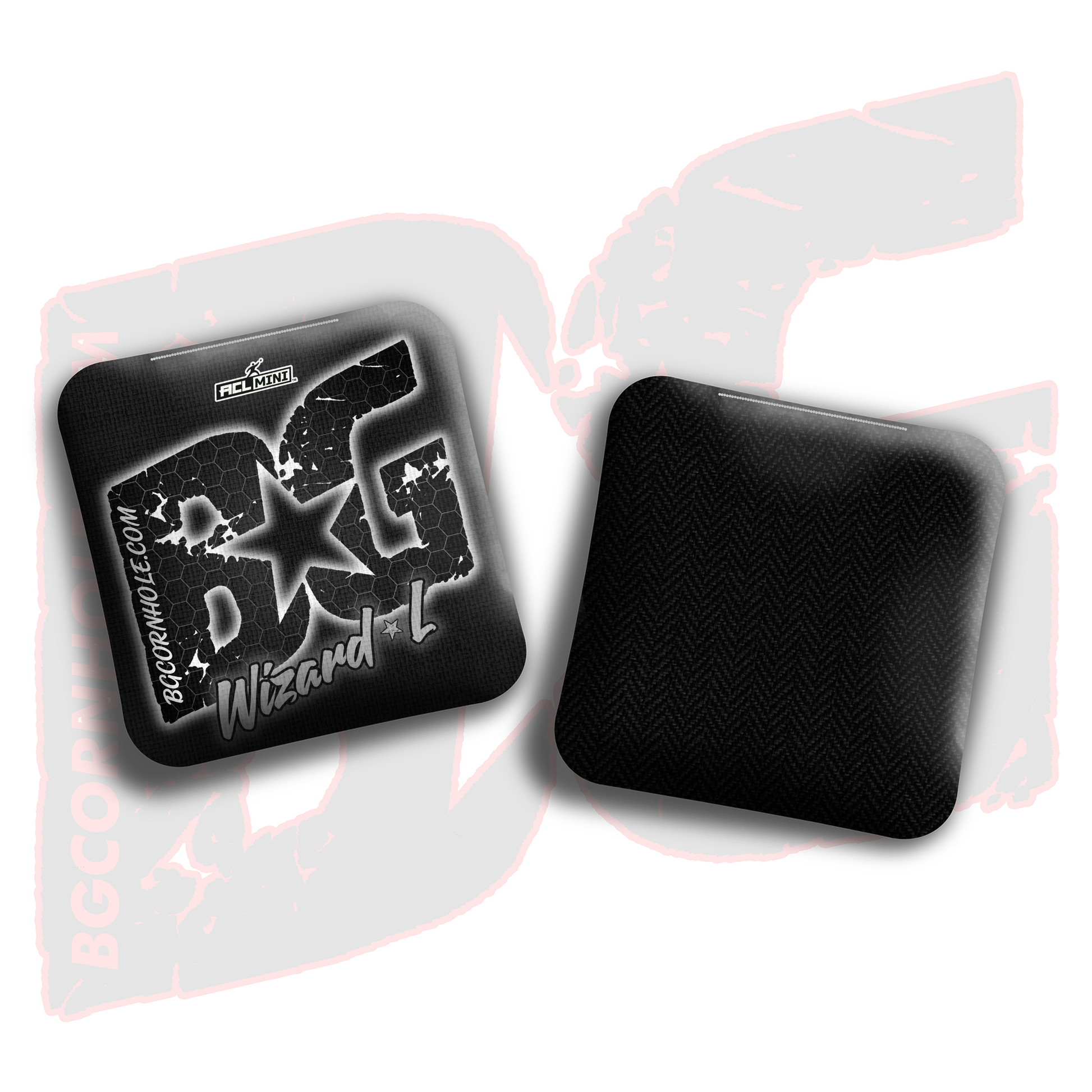 BG Multiple Bag Models - "Hex Glow" - 4" ACL Mini Stamped Cornhole Bags- Set of 4 Bags