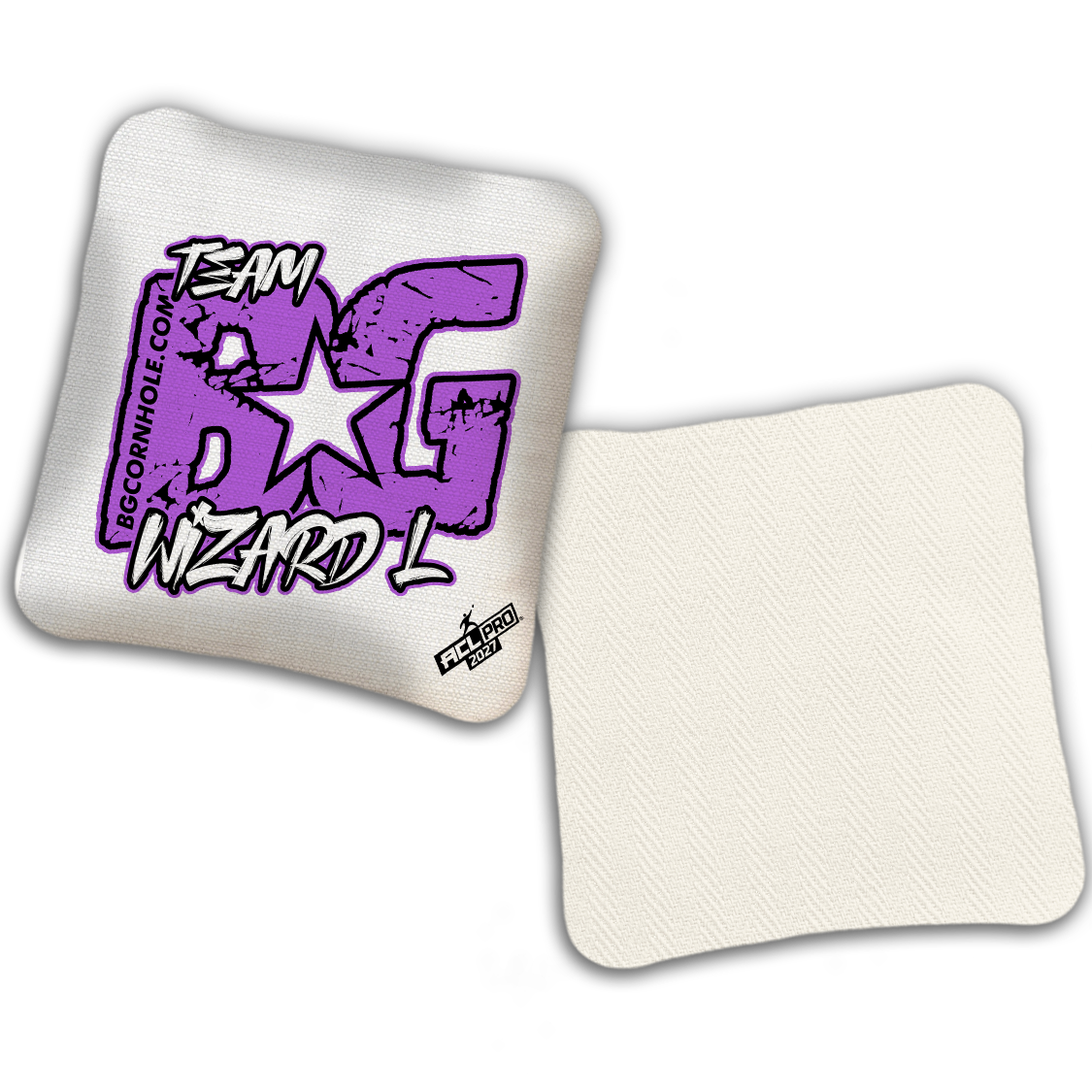 2027 BG Multiple Bag Models "WIZARD L ESPN THROWBACK COLORMATCH" - ACL Pro Stamped Cornhole Bags - SET OF 4 BAGS