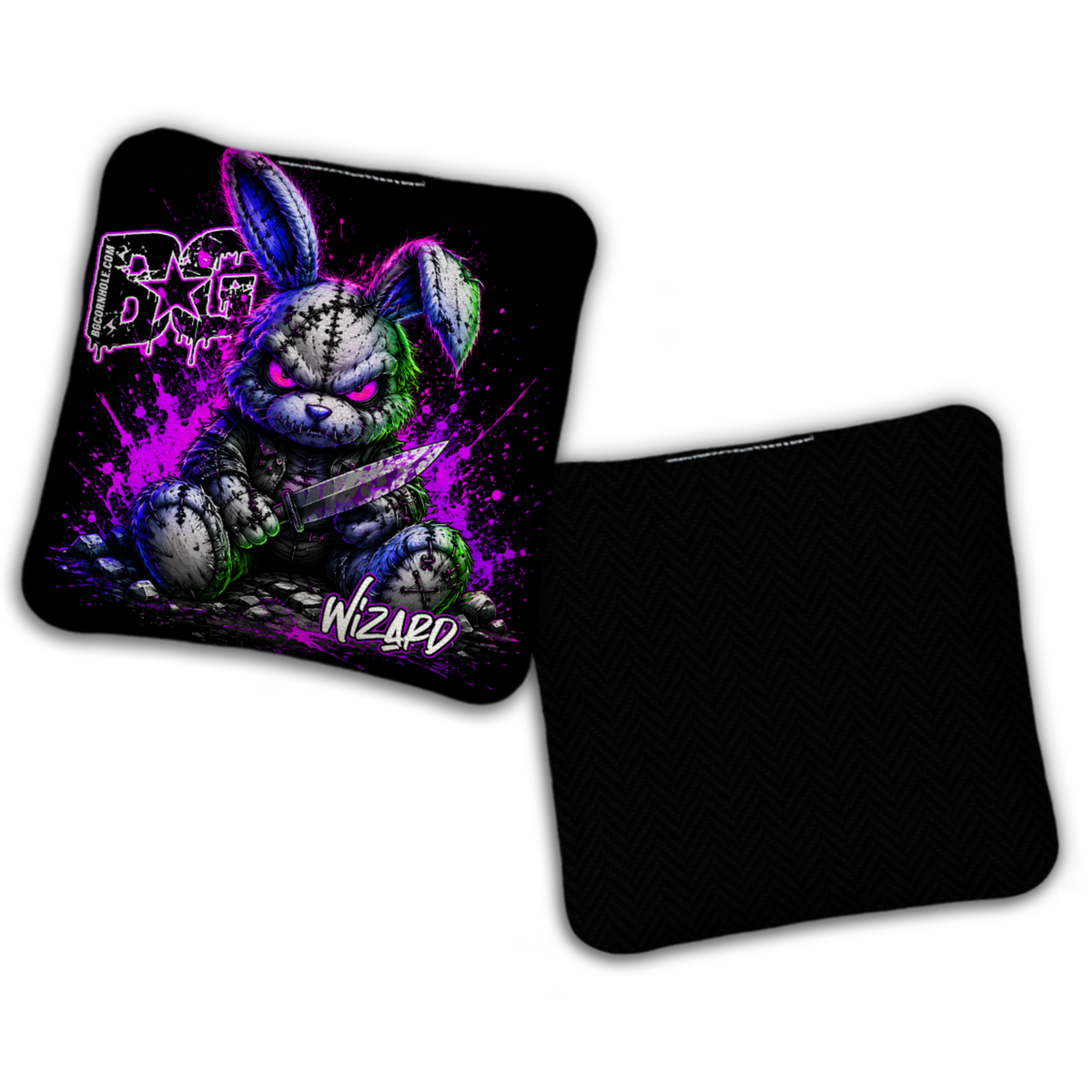 UNSTAMPED - BG Multiple Bag Models "BAD BUNNY" - Cornhole Bags - SET OF 4 BAGS