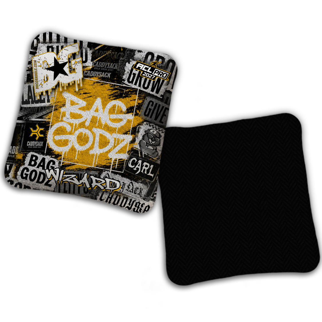 2027 Multiple Bag Models  "CaddySack Street Art” Collab - ACL Pro Stamped Cornhole Bags - SET OF 4 BAGS