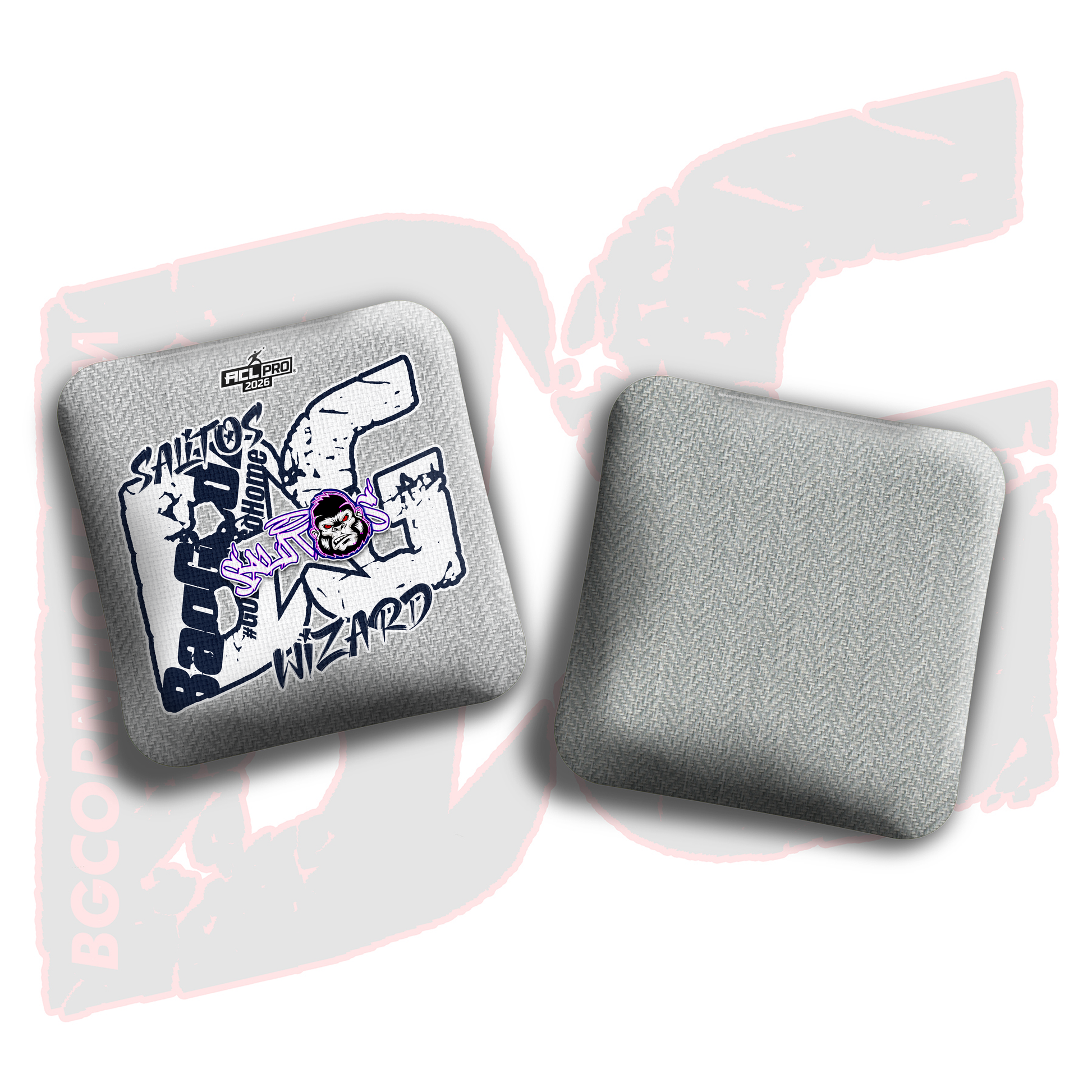 2026 BG Multiple Bag Models  - "Sal Sandoval” - ACL Pro Stamped Cornhole Bags - SET OF 4 BAGS