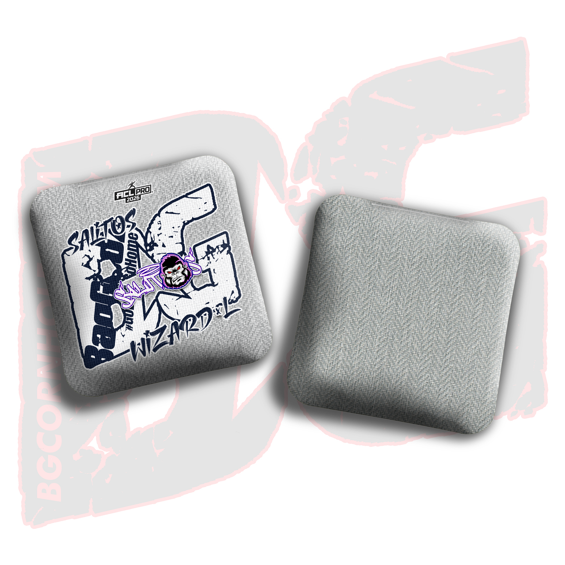 2026 BG Multiple Bag Models  - "Sal Sandoval” - ACL Pro Stamped Cornhole Bags - SET OF 4 BAGS