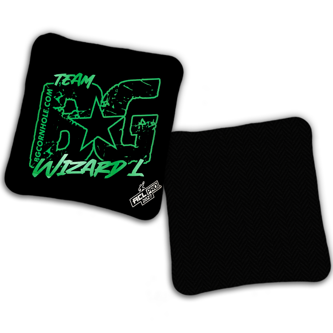 2027 BG Multiple Bag Models "OUTLINED TEAM BG" - ACL Pro Stamped Cornhole Bags - SET OF 4 BAGS