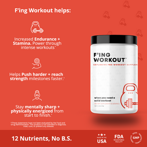 F'ing "Nootropic Pre-Workout" Supplement - Unleash Your Focus and Power