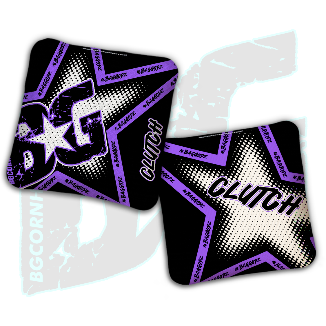 BG Clutch  - "Nova Drip” - Non Stamped Cornhole Bags - SET OF 4 bags