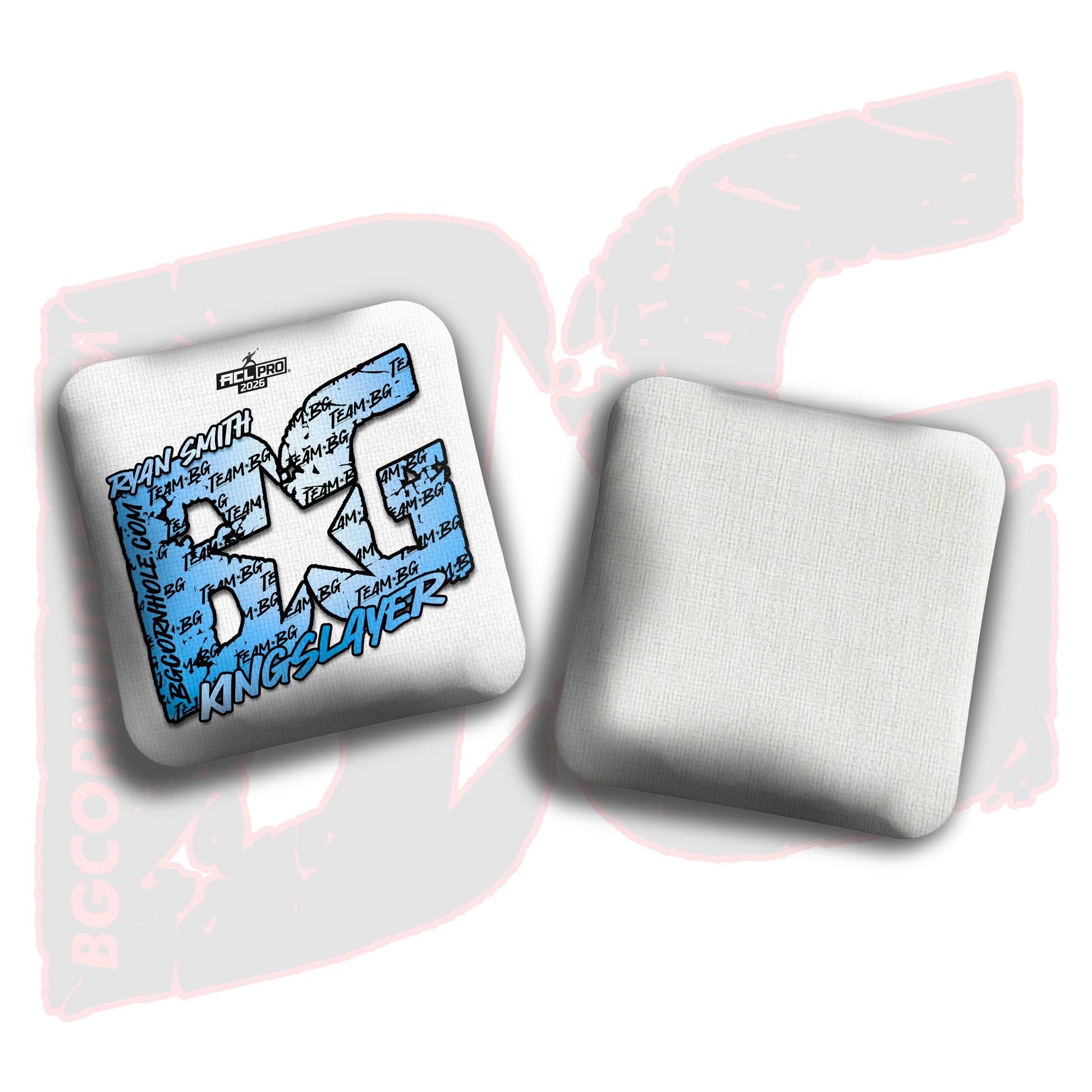 2026 BG Multiple Bag Models  - "Ryan Smith - Team BG” - ACL Pro Stamped Cornhole Bags - SET OF 4 BAGS