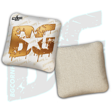 Load image into Gallery viewer, 2026 BG Multiple Bag Models &quot;White Liquid Gold&quot; - ACL Pro Stamped Cornhole Bags - SET OF 4 BAGS