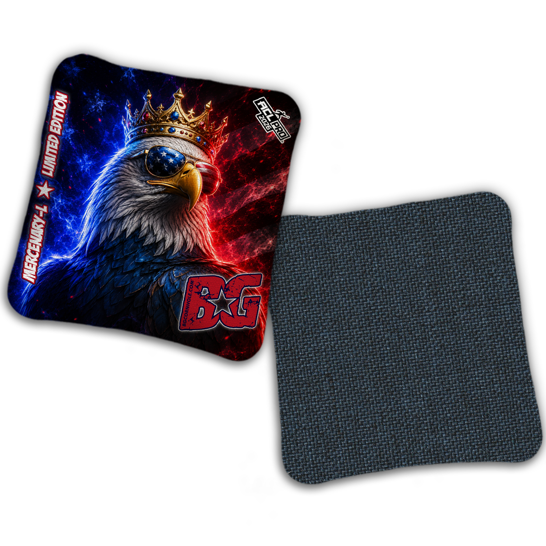 2026 BG "Crowned Eagle" - ACL Pro Stamped Cornhole Bags - SET OF 4 BAGS