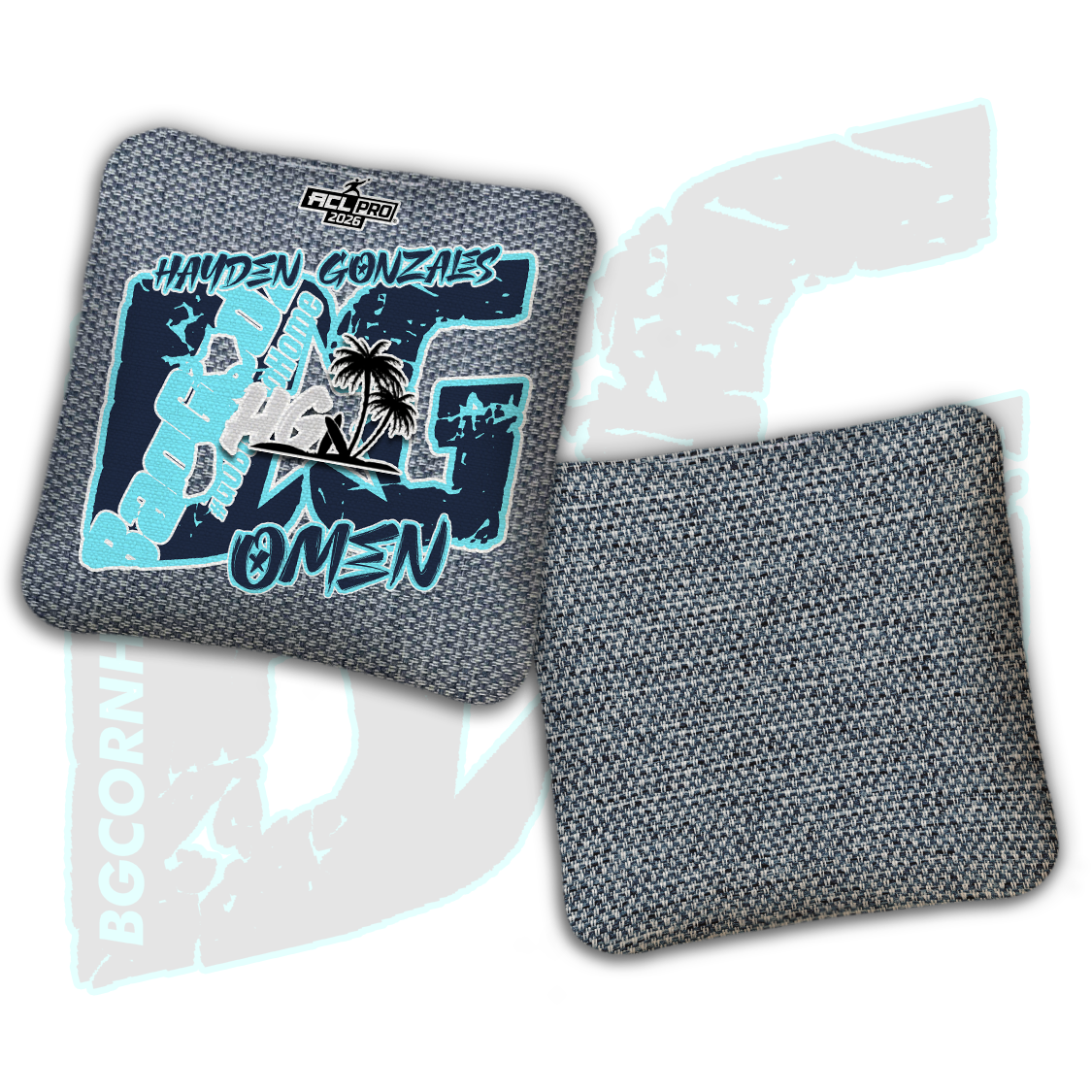 2026 BG Multiple Bag Models  - "Hayden Gonzales” - ACL Pro Stamped Cornhole Bags - SET OF 4 BAGS