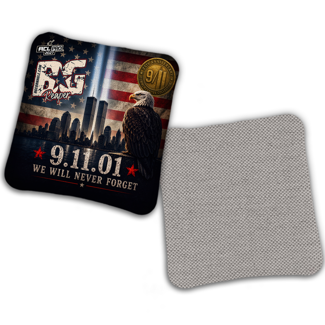 2027 BG Multiple Models “9.11 25th Anniversary" - ACL Pro Stamped Cornhole Bags - SET OF 4 BAGS