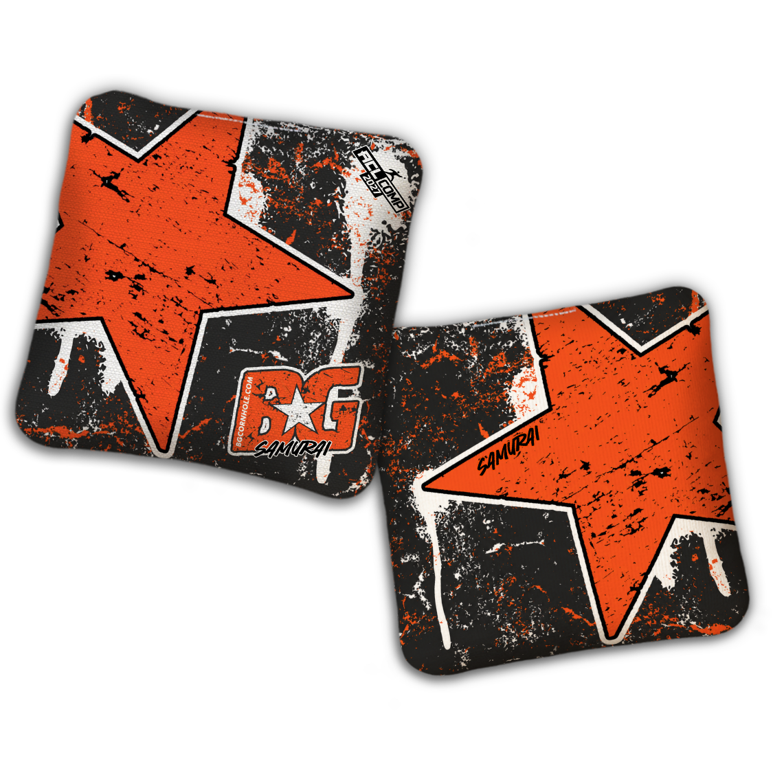2027 BG Multiple Bag Models - "BATTLE STAR" - ACL Comp Stamped Cornhole Bags - SET OF 4 BAGS