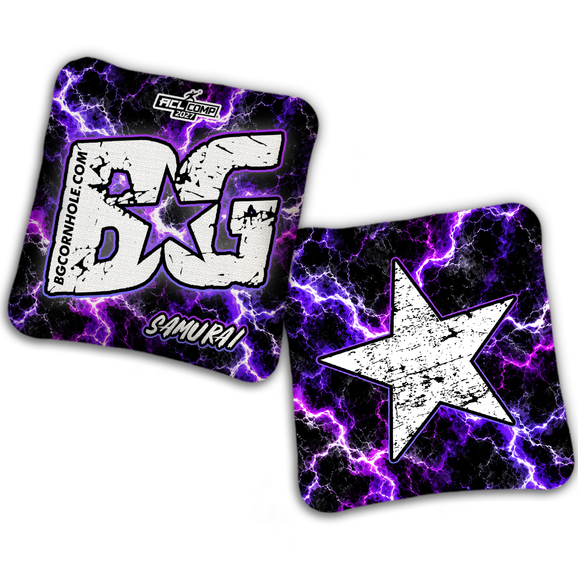 2027 BG Multiple Bag Models - "Electricity" - ACL Comp Stamped Cornhole Bags - SET OF 4 BAGS