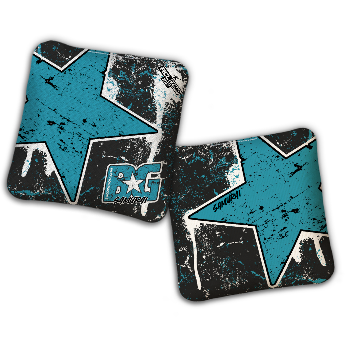 2027 BG Multiple Bag Models - "BATTLE STAR" - ACL Comp Stamped Cornhole Bags - SET OF 4 BAGS