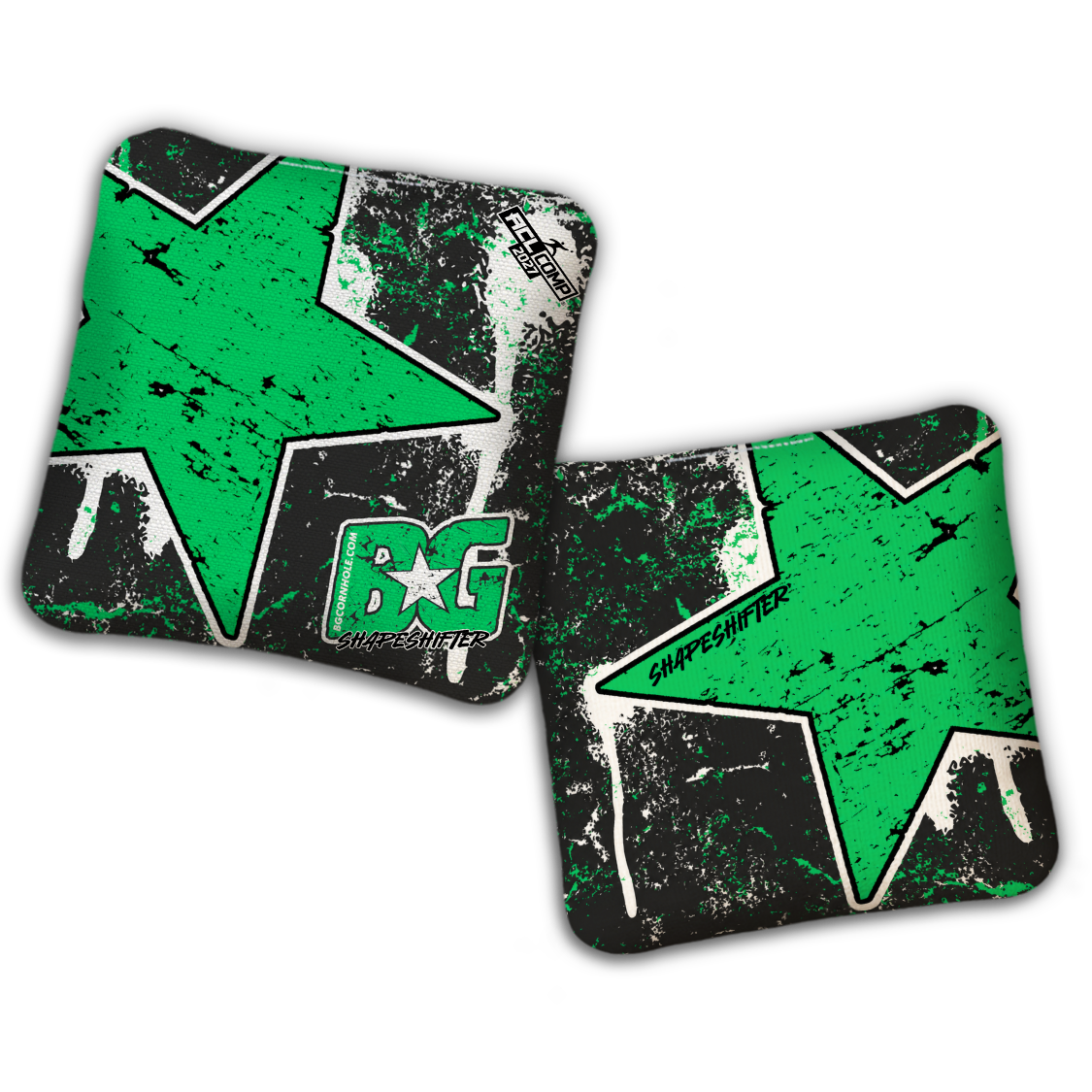 2027 BG Multiple Bag Models - "BATTLE STAR" - ACL Comp Stamped Cornhole Bags - SET OF 4 BAGS