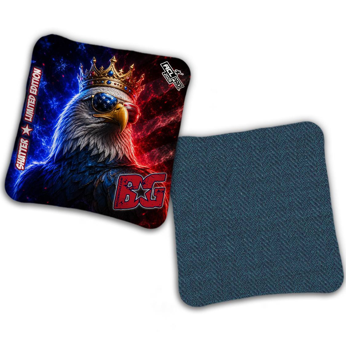 2026 BG "Crowned Eagle" - ACL Pro Stamped Cornhole Bags - SET OF 4 BAGS