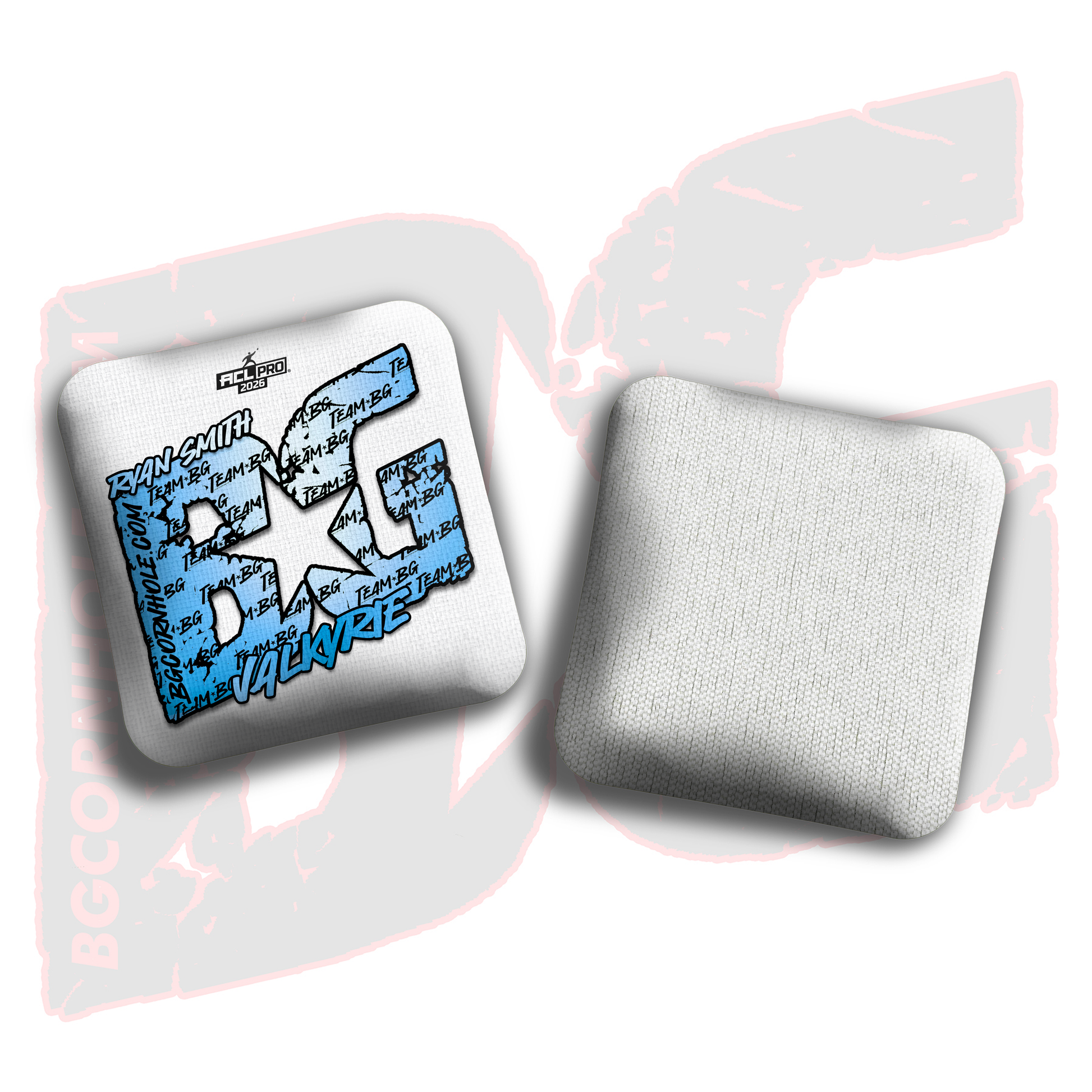 2026 BG Multiple Bag Models  - "Ryan Smith - Team BG” - ACL Pro Stamped Cornhole Bags - SET OF 4 BAGS