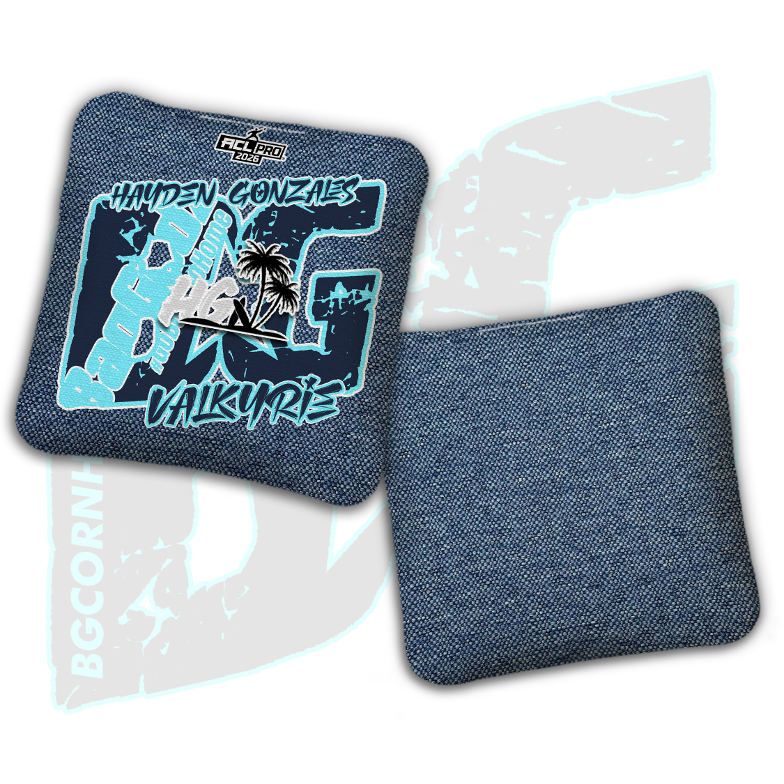 2026 BG Multiple Bag Models  - "Hayden Gonzales” - ACL Pro Stamped Cornhole Bags - SET OF 4 BAGS