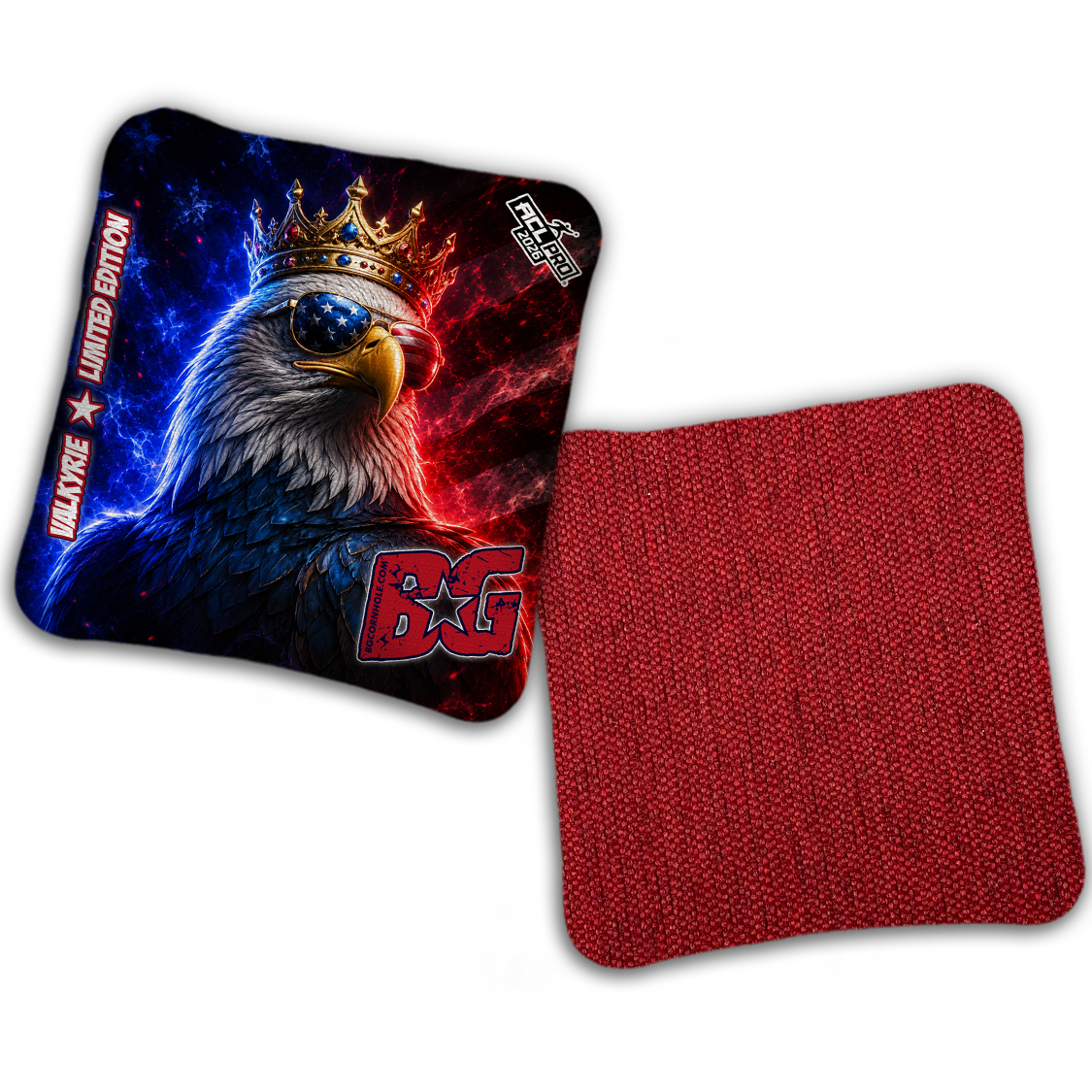 2026 BG "Crowned Eagle" - ACL Pro Stamped Cornhole Bags - SET OF 4 BAGS