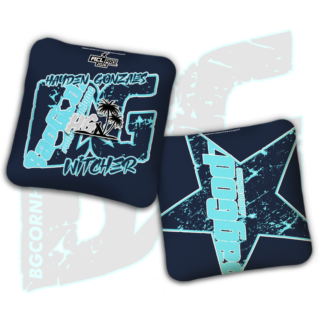 2026 BG Multiple Bag Models  - "Hayden Gonzales” - ACL Pro Stamped Cornhole Bags - SET OF 4 BAGS