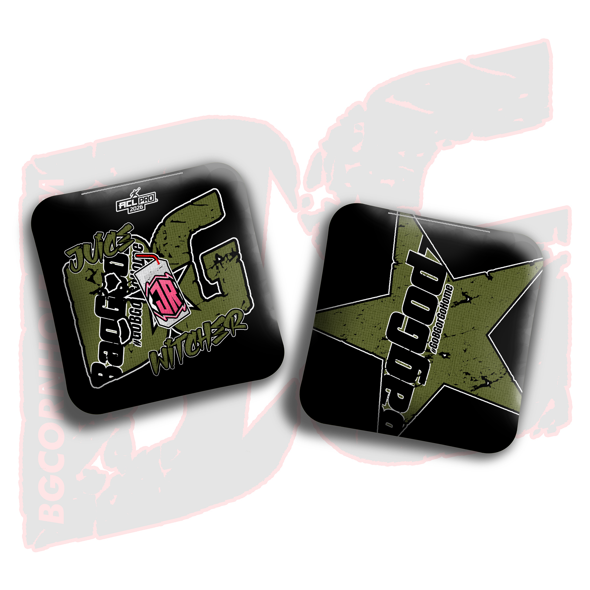 2026 BG Multiple Bag Models  - "Julius Reyes Jr” - ACL Pro Stamped Cornhole Bags - SET OF 4 BAGS