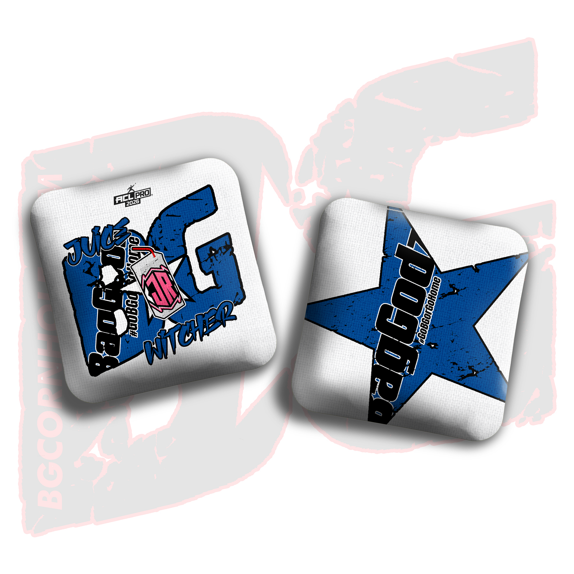 2026 BG Multiple Bag Models  - "Julius Reyes Jr” - ACL Pro Stamped Cornhole Bags - SET OF 4 BAGS