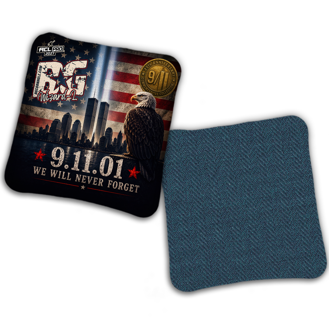 2027 BG Multiple Models “9.11 25th Anniversary" - ACL Pro Stamped Cornhole Bags - SET OF 4 BAGS
