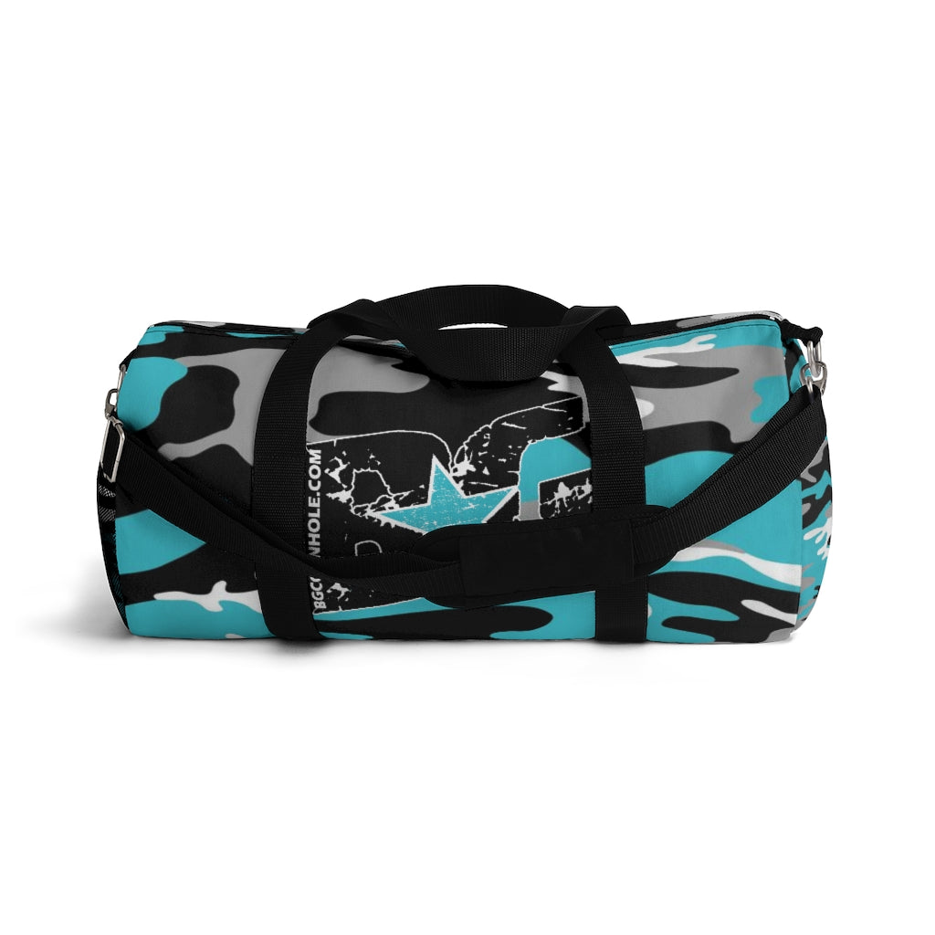 BG Cornhole Blue Camo Duffel Bag